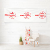 Bannière en vinyle pour la Saint-Valentin Love 4x1 (Insitu)