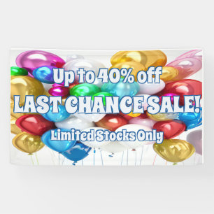 Bannière en vinyle pour vente de dernière chance B