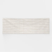 Bannière esthétique à micro-motif marron et blanc (Horizontal)