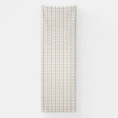 Bannière esthétique à micro-motif marron et blanc (Verticale)