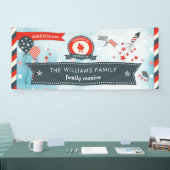 Bannière étoilée américaine de BBQ de Jour de la (Salon professionnel)