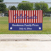 Bannière étoilée blanche et bleue rouge (En situation)