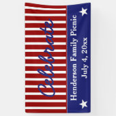 Bannière étoilée blanche et bleue rouge (Vertical)