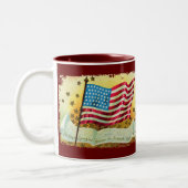 Bannière étoilée Drapeau américain café Mug (Gauche)