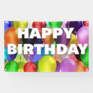Bannière extérieure d'anniversaire