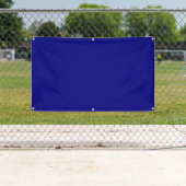 Bannière extérieure de bleu marine (En situation)