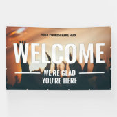 Bannière extérieure de do-it-yourself Welcome Chur (Horizontal)