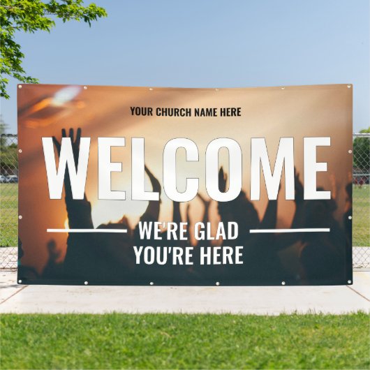 Bannière extérieure de do-it-yourself Welcome Chur (Dehors)