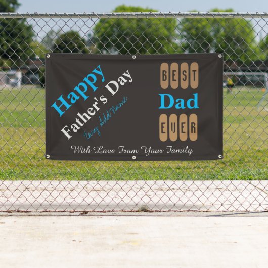Bannière extérieure de fête des pères (En situation)
