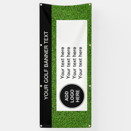 Bannière extérieure de logo d'industrie de golf (Vertical)