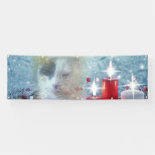 Bannière extérieure de Noël de Spotty 2,5' x 8' (Horizontal)