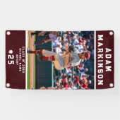 Bannière extérieure de softball sport senior (Horizontal)