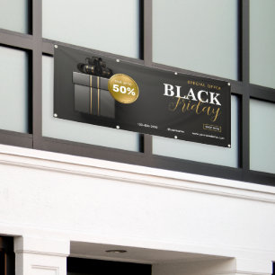 Bannière extérieure de vente du vendredi noir mode