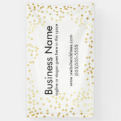 Bannière extérieure d'or - bannière d'exposition (Vertical)