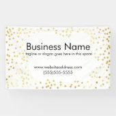 Bannière extérieure d'or - bannière d'exposition (Horizontal)