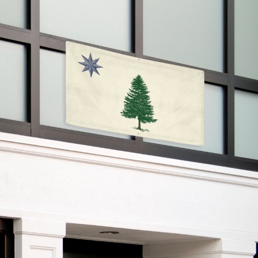 Bannière extérieure du drapeau du Maine 1901 - Sty (Bâtiment extérieur)