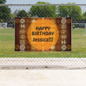 Bannière extérieure faite sur commande ethnique de (En situation)