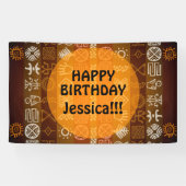 Bannière extérieure faite sur commande ethnique de (Horizontal)