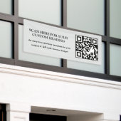 Bannière extérieure grise de QR Code Affaires à sc (Bâtiment extérieur)