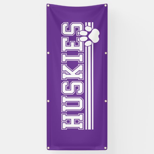 Bannière extérieure - Huskies (Vertical)