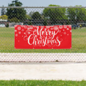 Bannière extérieure Noël (En situation)