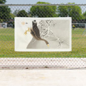 Bannière extérieure NOIRE EN GOOSE ET BAMBOU (En situation)