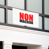 Bannière extérieure NON à MACRON (Bâtiment extérieur)