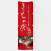 Bannière extérieure Père Noël Joyeux Noël (Vertical)