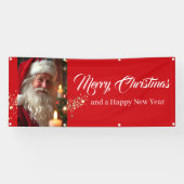 Bannière extérieure Père Noël Joyeux Noël (Horizontal)