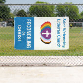 Bannière extérieure RIC "Your Church" (Vertical) (En situation)