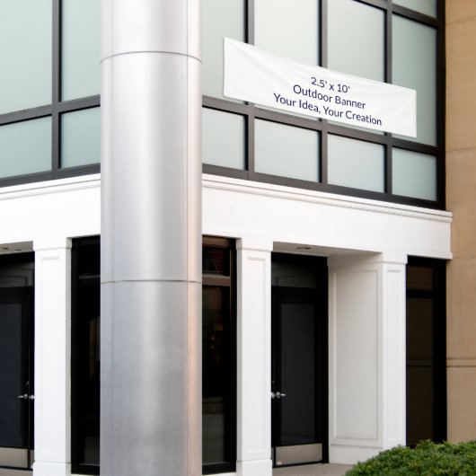 Bannière Extérieure Simple Professionnelle 0,76 m (Bâtiment extérieur)