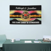 Bannière Faire-part de mariage pompier (Salon professionnel)