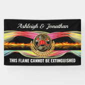 Bannière Faire-part de mariage pompier (Horizontal)