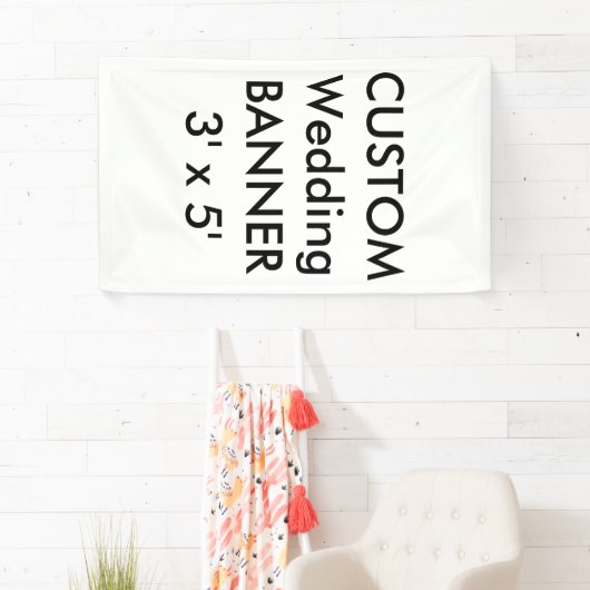 Bannière faite sur commande 3' x 5' (En situation)