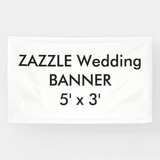 Bannière faite sur commande 5' de mariage x 3' (Horizontal)