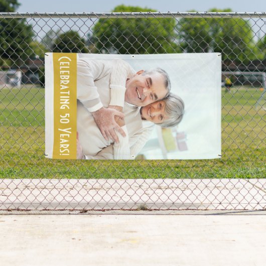 Bannière faite sur commande d'anniversaire de (En situation)