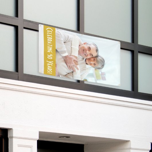 Bannière faite sur commande d'anniversaire de (Bâtiment extérieur)