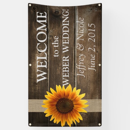 Bannière faite sur commande de mariage (Vertical)