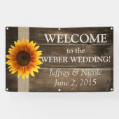 Bannière faite sur commande de mariage (Horizontal)