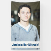 Bannière faite sur commande de Mitzvah de barre de (Vertical)