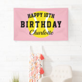 Bannière faite sur commande de partie de joyeux (En situation)