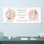 Bannière faite sur commande de studio de yoga des (Salon professionnel)