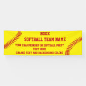 Bannière faite sur commande du base-ball votre (Horizontal)