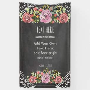 Bannière faite sur commande élégante