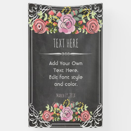 Bannière faite sur commande élégante (Vertical)