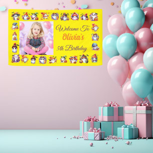 Bannière fantôme mignonne pour enfants Anniversair