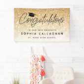 Bannière Félicitations à la parties scintillant (En situation)