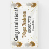 Bannière Félicitations aux diplômés avec nom (Vertical)