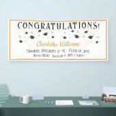 Bannière Félicitations aux diplômés avec nom (Salon professionnel)