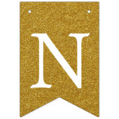 Bannière Félicitations Black et Faux Gold (Troisième drapeau)